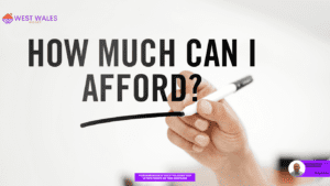 A hand holding a pen is drawing a line under the question ‘HOW MUCH CAN I AFFORD?’ in bold letters