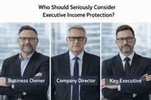 Business owner, company director and key executive representing who should consider executive income protection