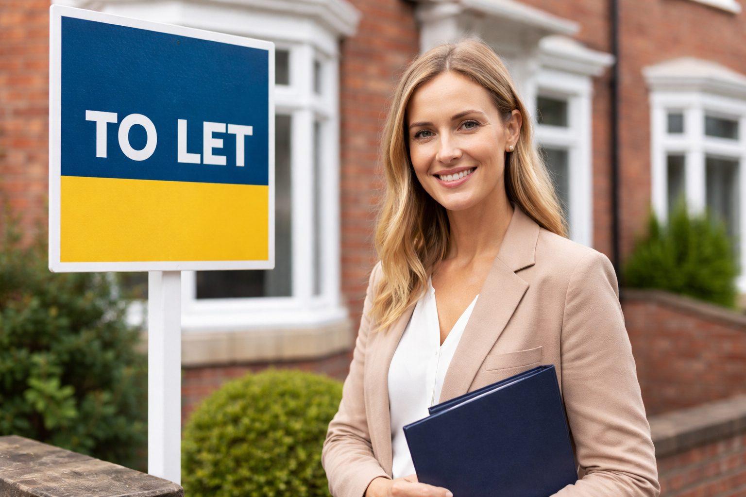 Landlord standing beside a To Let sign highlighting the benefits of investing in buy-to-let property through a limited company