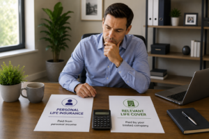 Company director comparing personal life insurance with Relevant Life Cover paid for by his limited company.