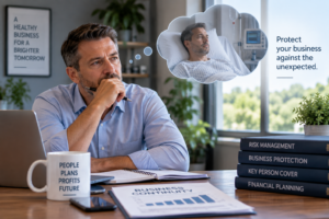 Company director considering how critical illness could affect a key person and the financial continuity of the business